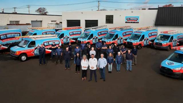 All Weather Heating & Cooling fleet wrapped by CL Visual