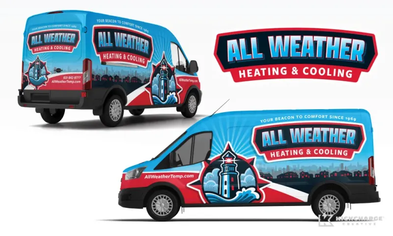 All Weather Heating & Cooling Tops in Trucks wrap
