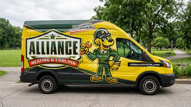 Vehicle & Fleet Wraps — Alliance Heating & Cooling, by CL Visual