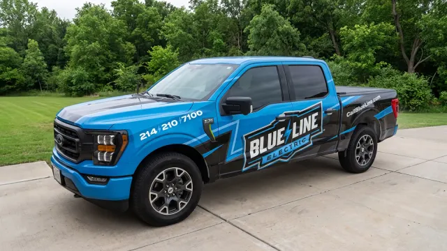 Vehicle & Fleet Wraps — Blue Line Electric, by CL Visual