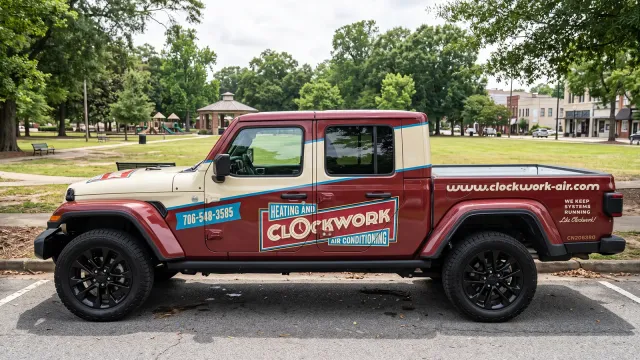Vehicle & Fleet Wraps — Clockwork Heating & Air, by CL Visual