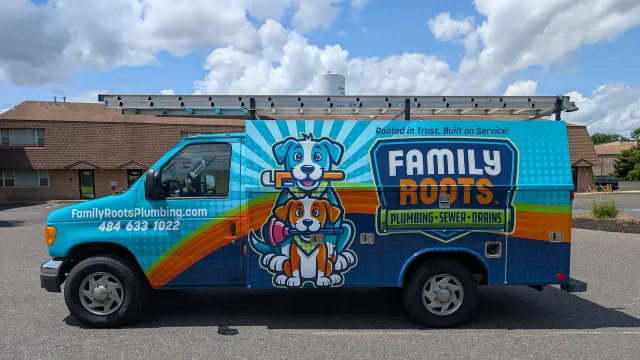 Vehicle & Fleet Wraps — Family Roots Plumbing, by CL Visual