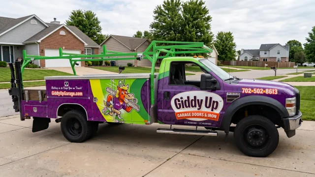 Vehicle & Fleet Wraps — Giddy Up Garage Doors & Iron, by CL Visual