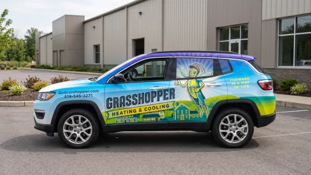 Vehicle & Fleet Wraps — Grasshopper Heating & Cooling, by CL Visual