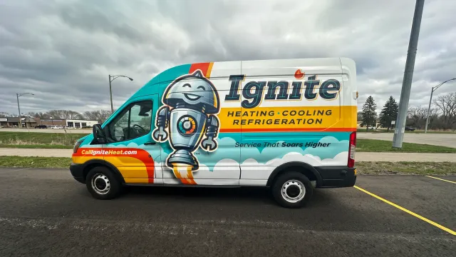 Vehicle & Fleet Wraps — Ignite Heating Cooling Refrigeration, by CL Visual