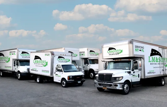 LM & Sons Moving and Storage fleet wrapped by CL Visual