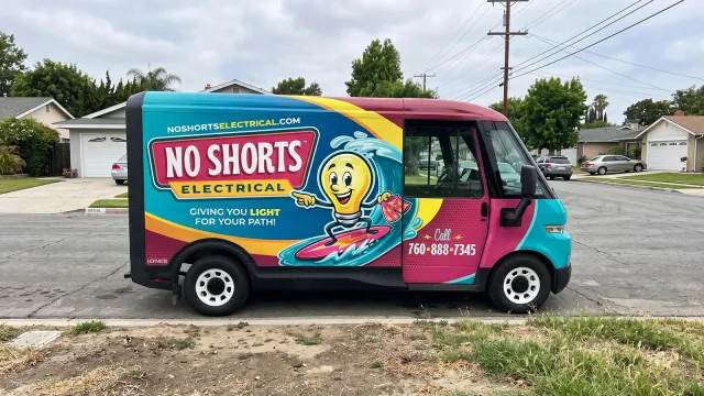 Vehicle & Fleet Wraps — No Shorts Electrical, by CL Visual
