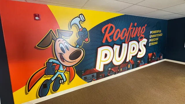 Wall Wraps — Roofing Pups, by CL Visual