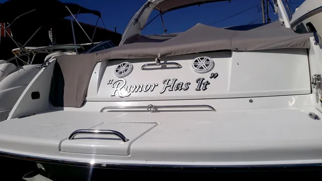 Rumor Has It boat name lettering