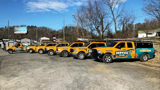 Service Plus Garage Doors fleet wrapped by CL Visual