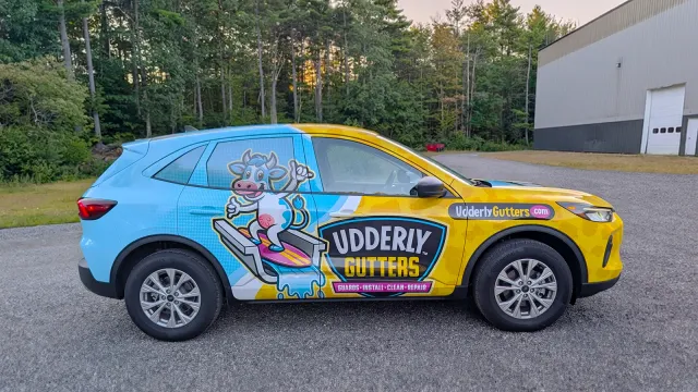 Vehicle & Fleet Wraps — Udderly Gutters, by CL Visual