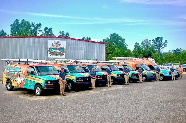 Walley Plumbing fleet wrapped by CL Visual