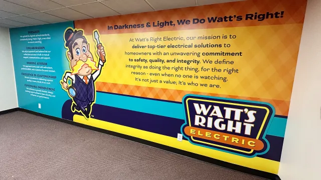 Wall Wraps — Watt's Right Electric, by CL Visual